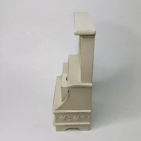 VTG Hallmark Perpetual Calendar with Picture Frame Desk Stand White Wood Blocks - Picture 6 of 9